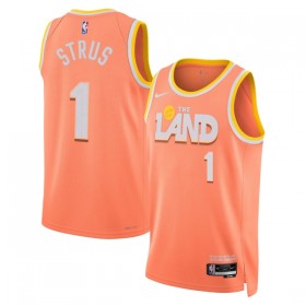 Canotte Uomo Cleveland Cavaliers Max Strus Nike 2025-26 City Edition Arancia Swingman